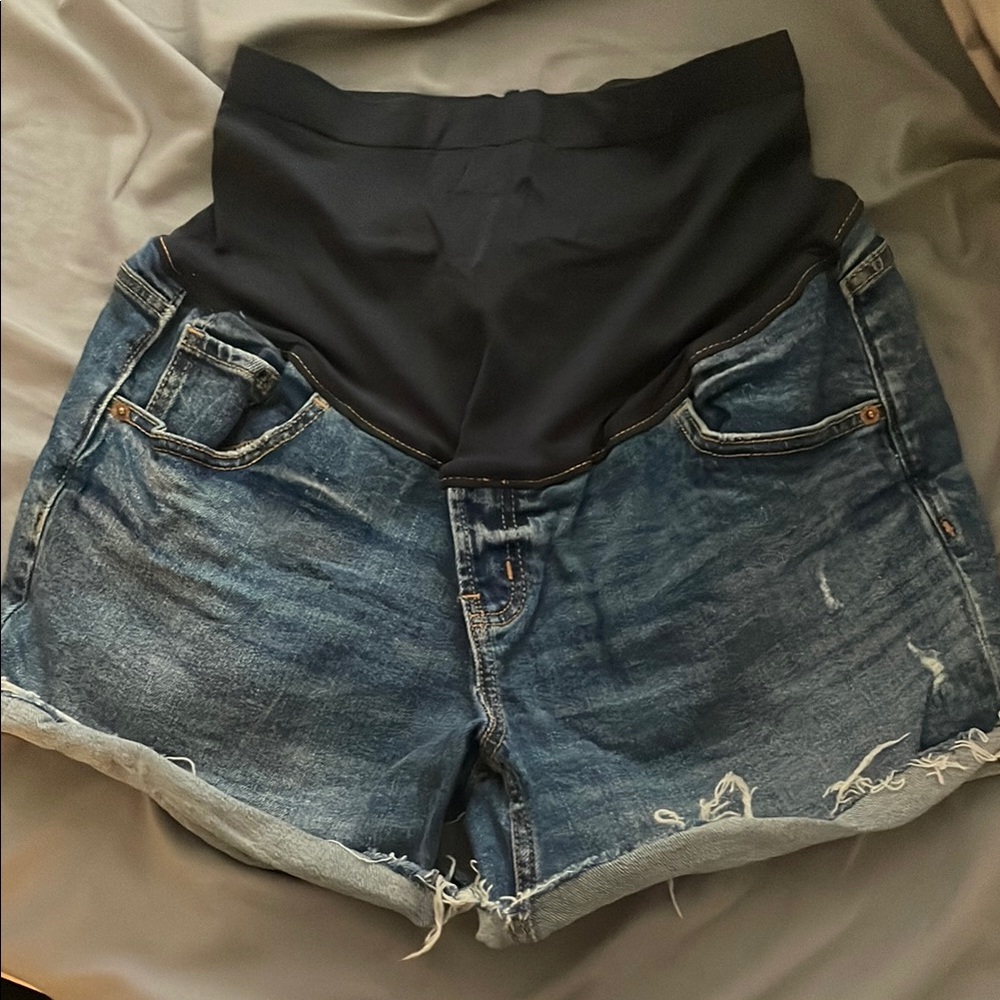 Denim maternity Shorts